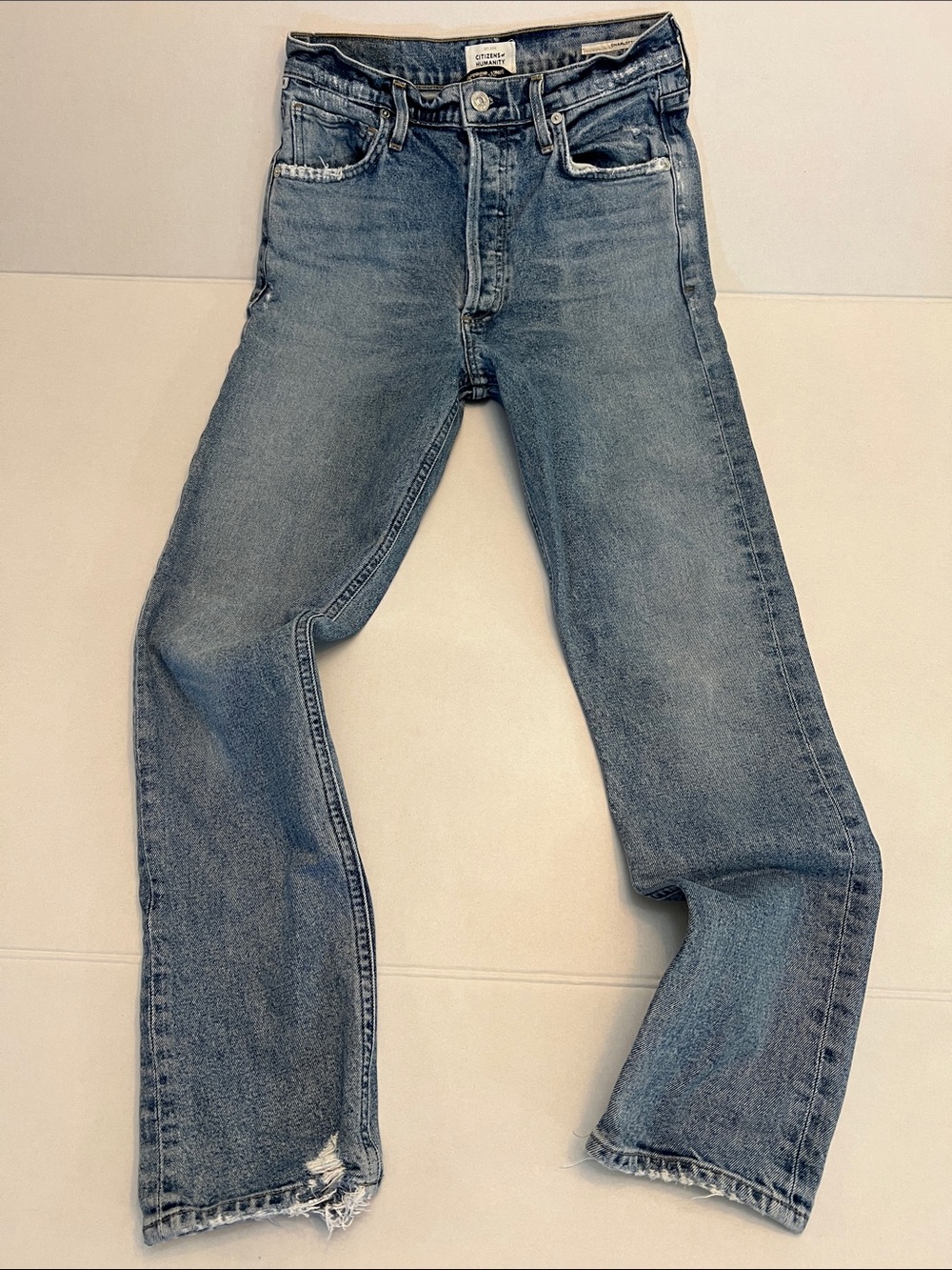 CITIZENS OF HUMANITY CHARLOTTE HIGH RISE STRAIGHT JEANS BUTTON FLY SIZE 26